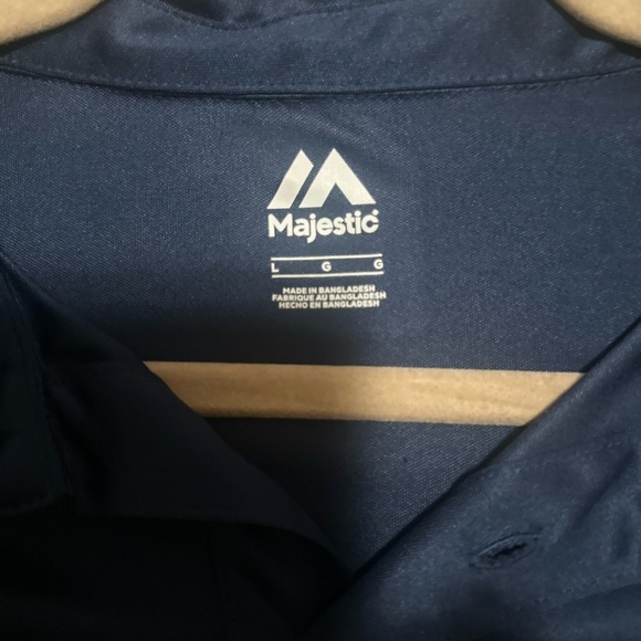 NWT-Majestic Mens Seattle Mariners Polo Shirt. Size Large. - Picture 3 of 5